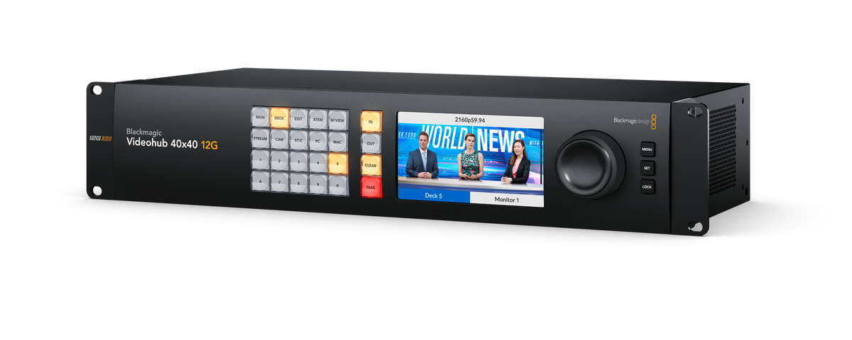 Blackmagic Videohub 40x40 12G – DIT Tools