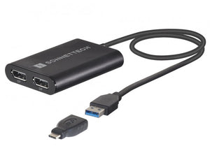 Sonnet DisplayLink Dual 4K 60Hz DisplayPort Adapter for M1/M2/M3 Thunderbolt Macs