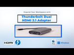 Load and play video in Gallery viewer, Sonnettech Thunderbolt Dual 4K HDMI 2.1 Adapter
