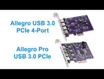 Load and play video in Gallery viewer, Sonnet Allegro 4-Port USB 3.1 Gen 1 PCI Express Card

