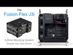 Load and play video in Gallery viewer, Sonnet Fusion Flex J3i 3-drive mounting system for 2019 Mac Pro
