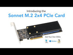Load and play video in Gallery viewer, Sonnet M.2 2x4 Low-profile PCIe Card
