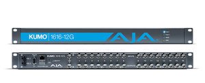 AJA KUMO® 1616-12G Compact 16x16 12G-SDI Router